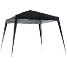 Outsunny 3 M x 3 M Base/ 2.5 M x 2.5 M Top Pop Up Gazebo with Carry Bag, Height Adjustable Slant Leg Party Tent Instant Event Shelter for Garden, Patio, Black - anydaydirect