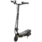 HOMCOM Foldable Electric Scooter, with LED Headlight, for Ages 7-14 Years - Black - anydaydirect