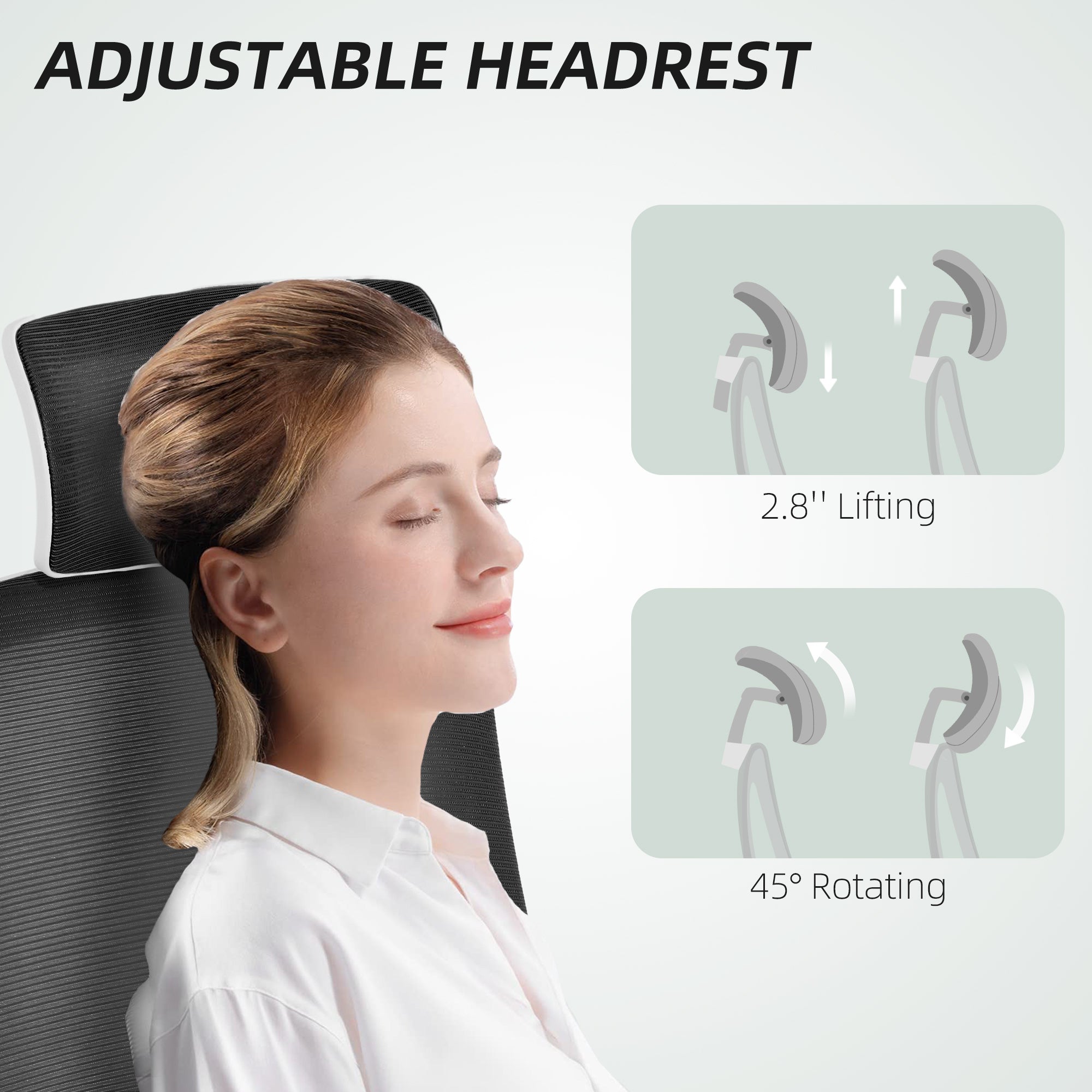HOMCOM Multi-Adjust Office Chair - Black - anydaydirect
