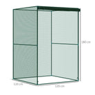 Outsunny 120 x 120cm Compact Plant Cage, with Netting - Green - anydaydirect