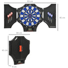 SPORTNOW Electronic Dartboard Set, with 31 Games, for Eight Players - anydaydirect