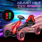HOMCOM 12V Electric Go Kart for Kids, Ride-On Racing Go Kart w/ Forward Reversing, Rechargeable Battery, 2 Speeds, for Kids Aged 3-8, Red - anydaydirect