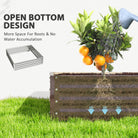Outsunny Square Raised Garden Bed Box with Weatherized Steel Frame for Vegetables, Flowers, & Herbs, 120 x 120 x 30cm, Silver Tone - anydaydirect