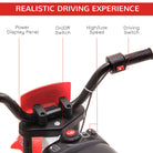 HOMCOM Kids' Electric Motorbike: 12V Ride-On with Training Wheels, Youthful Thrill for Ages 3-6, Red - anydaydirect