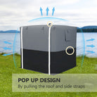 Outsunny 2 x 2m Pop-Up Gazebo, with Accessories - Black - anydaydirect