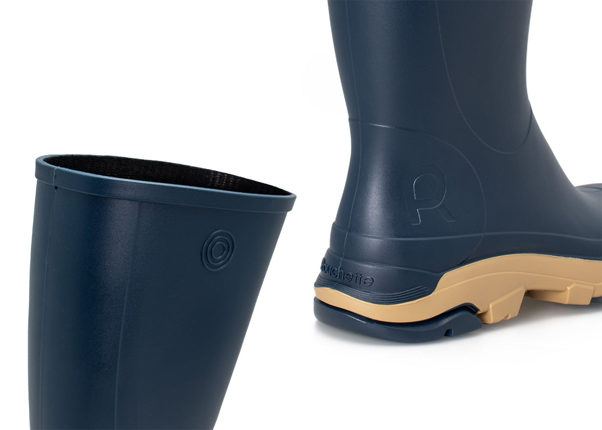 Rouchette Remoove Wellington Boots - Navy - anydaydirect