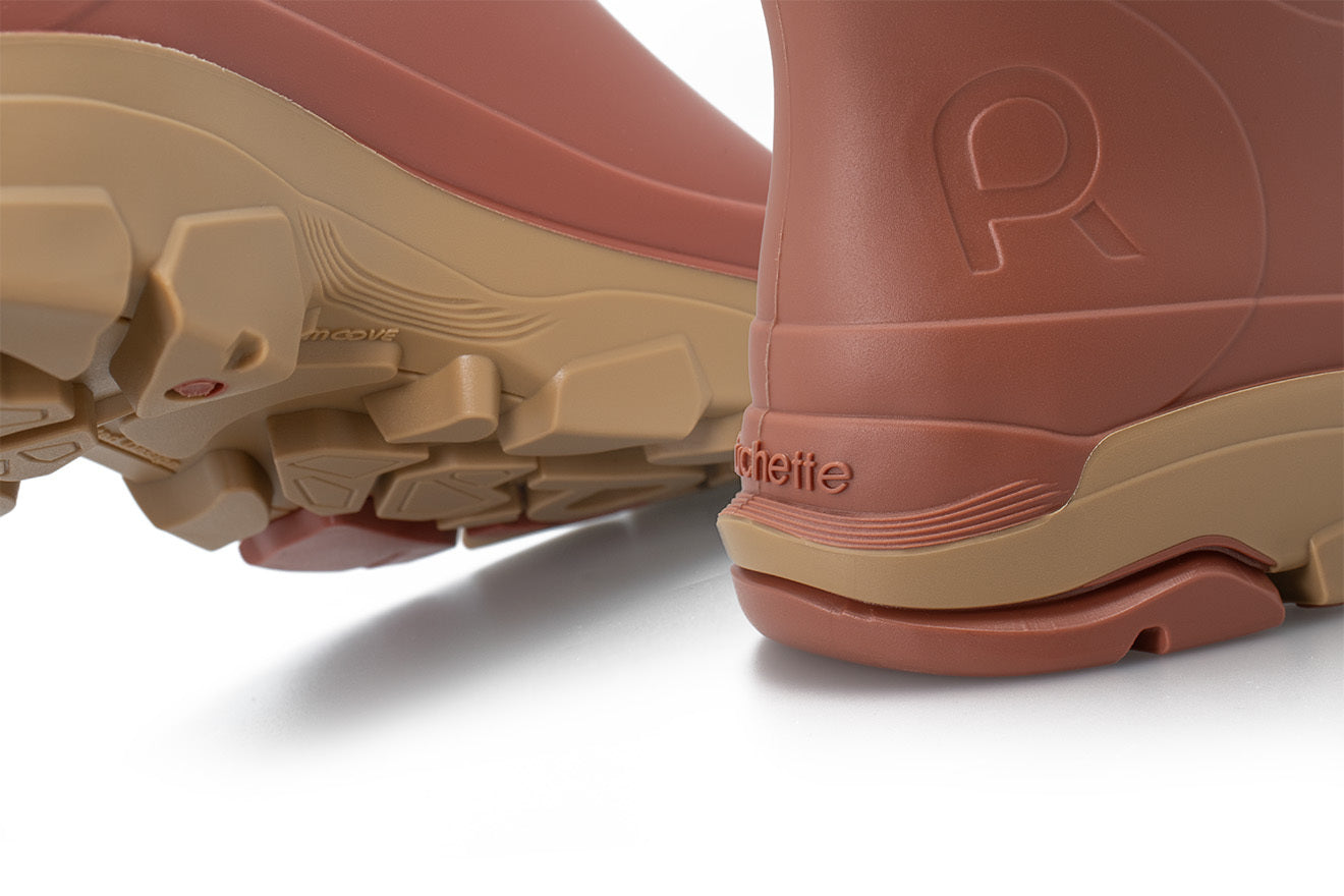 Rouchette Remoove Wellington Boots - Terracotta - anydaydirect