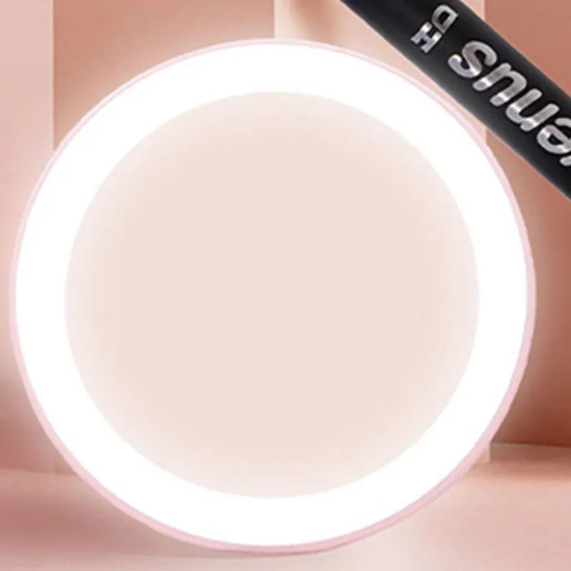 Led Portable Intelligent Beauty Makeup Mirror High Definition Makeup Mirror Portable Makeup Mirror Luminous Makeup Mirror With L - anydaydirect