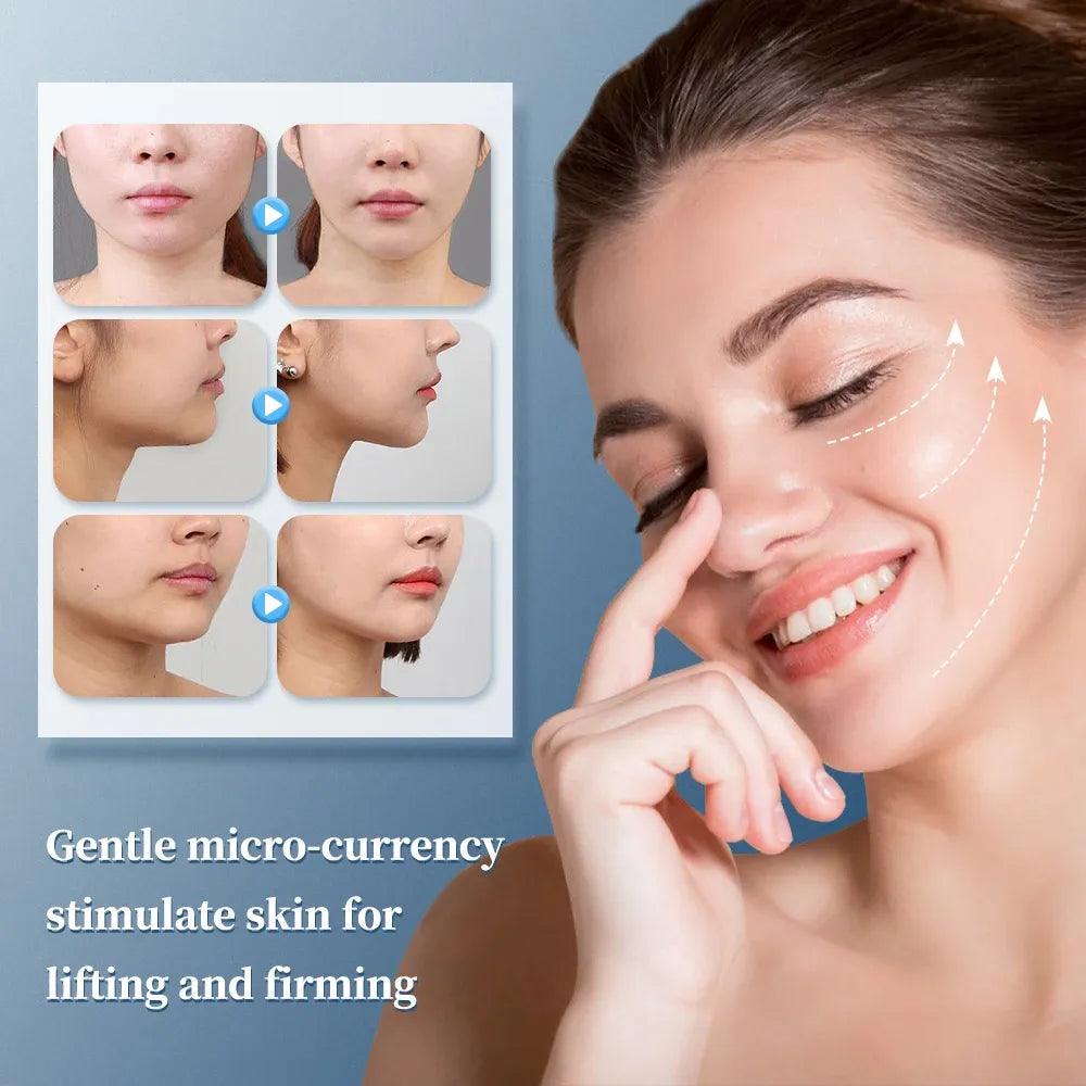EMS Face Lifting Massage Microcurrent Face For Face Anti Wrinkle Skin Tighten Beauty Health Face Massage - anydaydirect