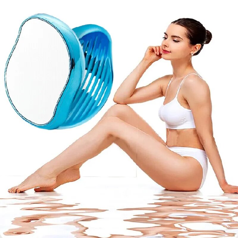 Nano Glass Foot Plate File Pedicure Crystal Hair Eraser Physical Hair Removal Painless Safe Epilator Reusable - anydaydirect