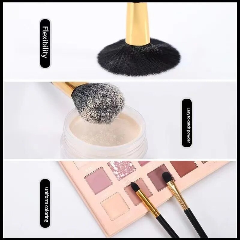 12pcs Professional Makeup Brushes Set Foundation Brush Blush Eyebrow Brush Lip Brush Concealer Beauty Tools Brush Makeup Tools - anydaydirect