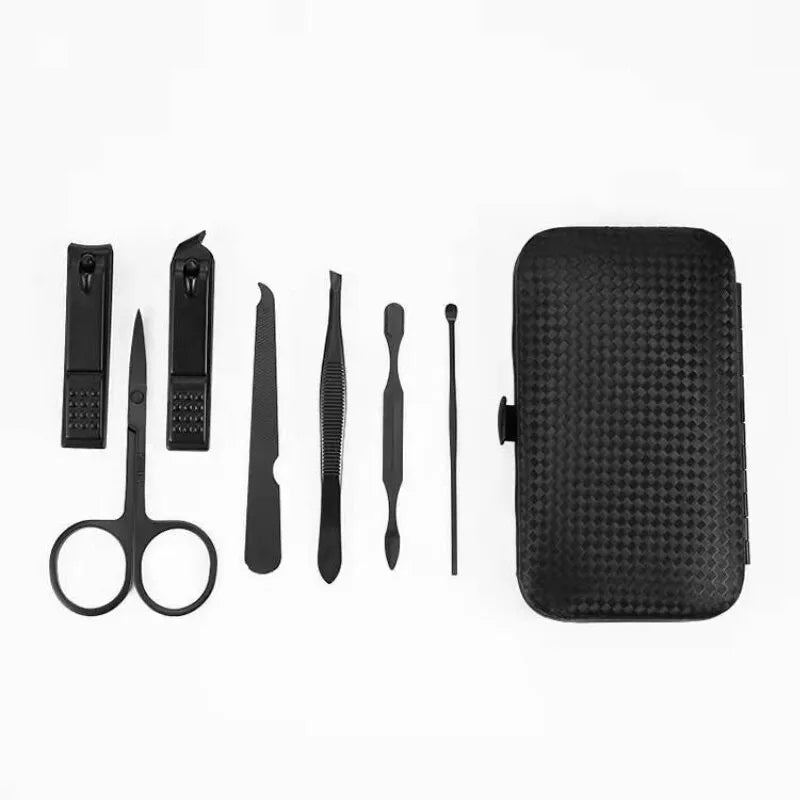 Home Nail Clipper 7piece Set Large Opening Manicure Tool Unisex Mini Compact Gift Eyebrow Clip Tweezers - anydaydirect