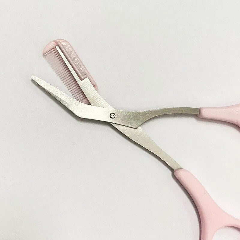 Eyebrow Trimming Knife Eyebrow Face Razor For Women Professional Eyebrow Scissors With Comb Brow Trimmer Scraper Accesso - anydaydirect