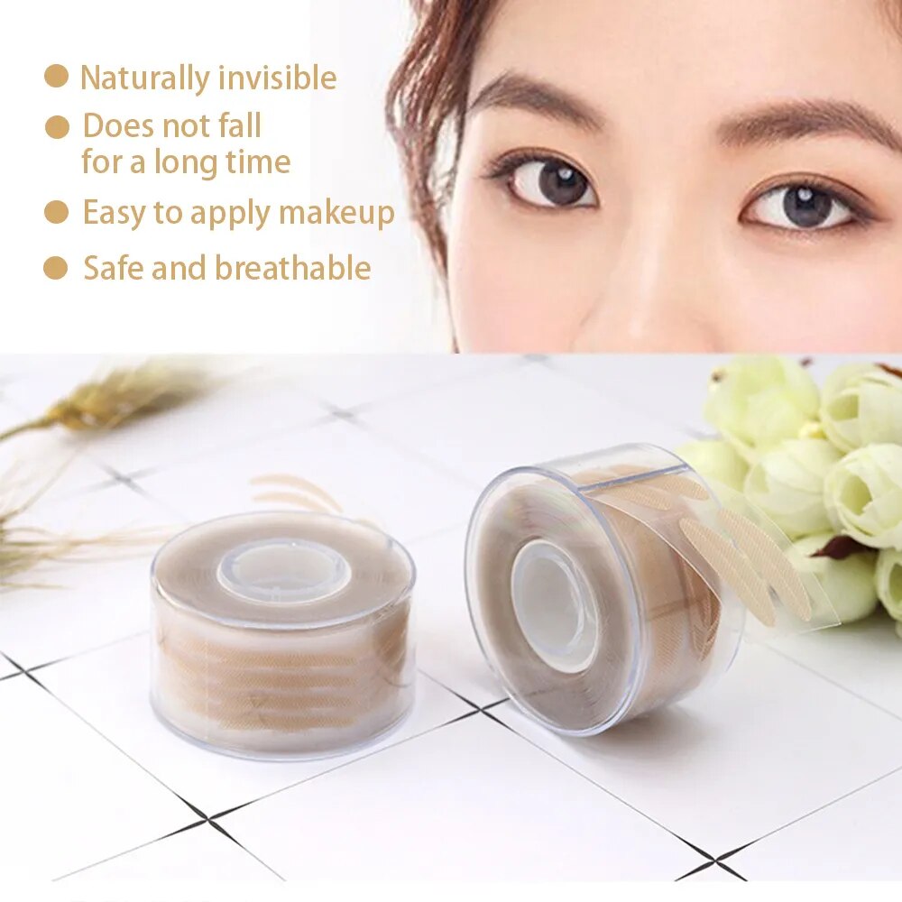 600Pcs Invisible Double Eyelid Sticker Lace Eye Lift Strip Transparent Gauze Mesh-Lace Tape Self-Adhesive Stickers Eye Tape Tool - anydaydirect