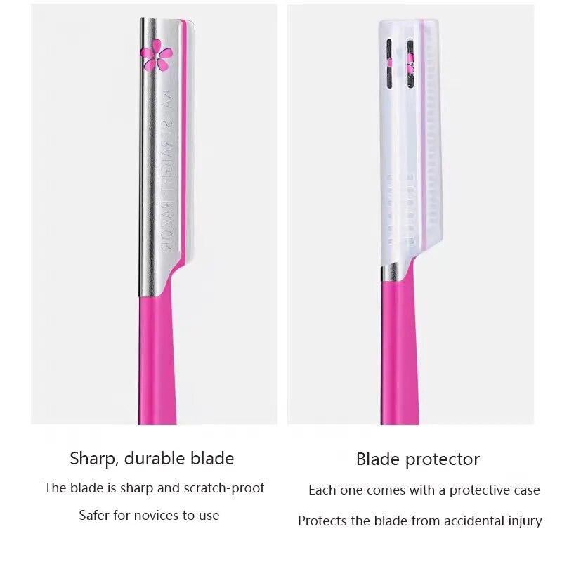 Five Pieces Of Decorative Eyebrow Knife Unisex Makeup Tool Anti-scratch Beginner Safe Type Manual Eyebrow Scraper - anydaydirect