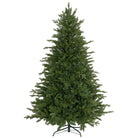 HOMCOM 6ft Artificial Christmas Tree with 1821 Tips, Metal Base, Realistic Hinged Xmas Tree for Home Office, Green - anydaydirect