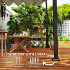 Outsunny 2 x 3(m) Lean To Steel Pergola, with Moving Fabric Canopy - Khaki - anydaydirect