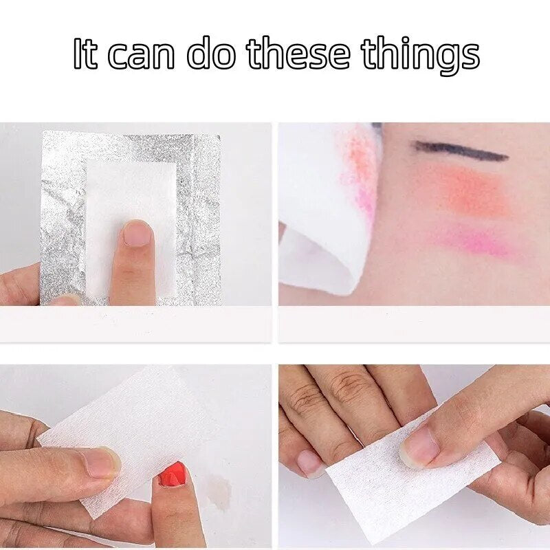 Nail Art Removal Wipes Lint Paper Pad Gel Polish Cleaner Manicure Nail Remover Cotton Wipes Manicure Cotto - anydaydirect