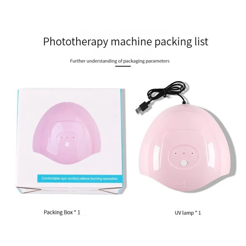 Nail Light Therapy Machine 36w Usb Powered Nail Grill Light Double Light Source Three Speed Timing Nail Light - anydaydirect
