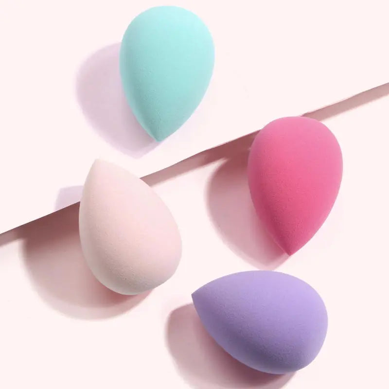 4 Pieces Makeup Sponges Foundation Blending Beauty Sponge Dry & Wet Use for Powder Cream Or Liquid Application - anydaydirect