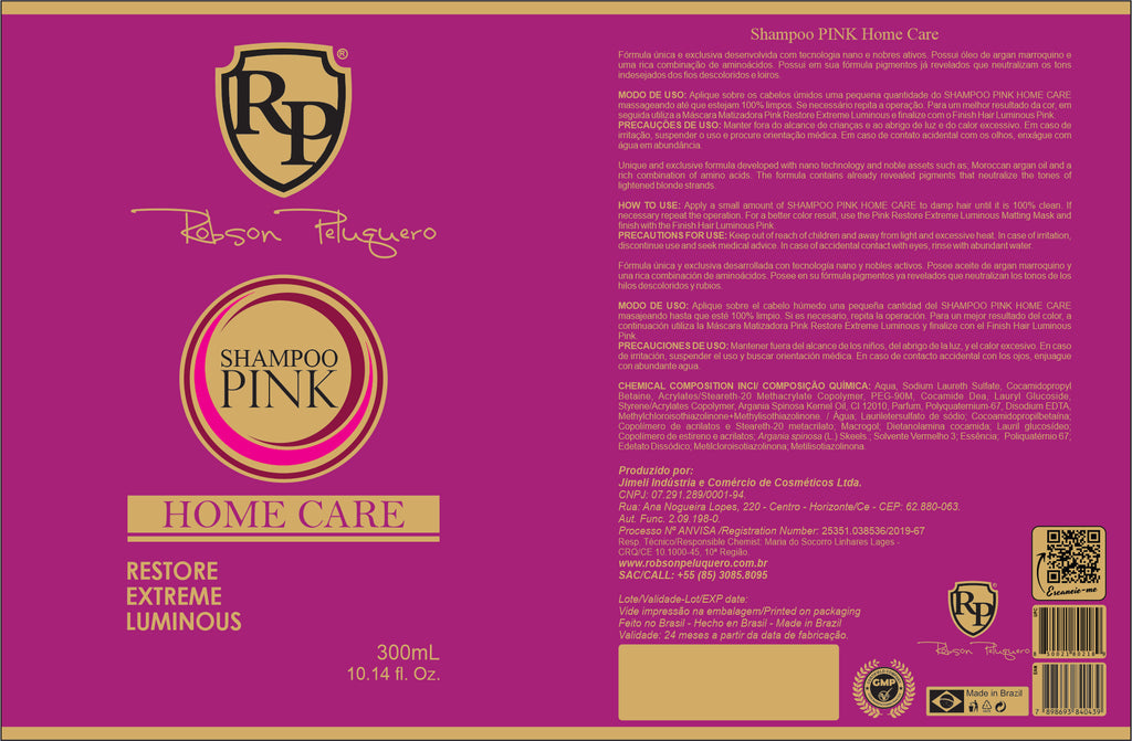 Robson Peluquero Pink Shampoo - 300ml - anydaydirect