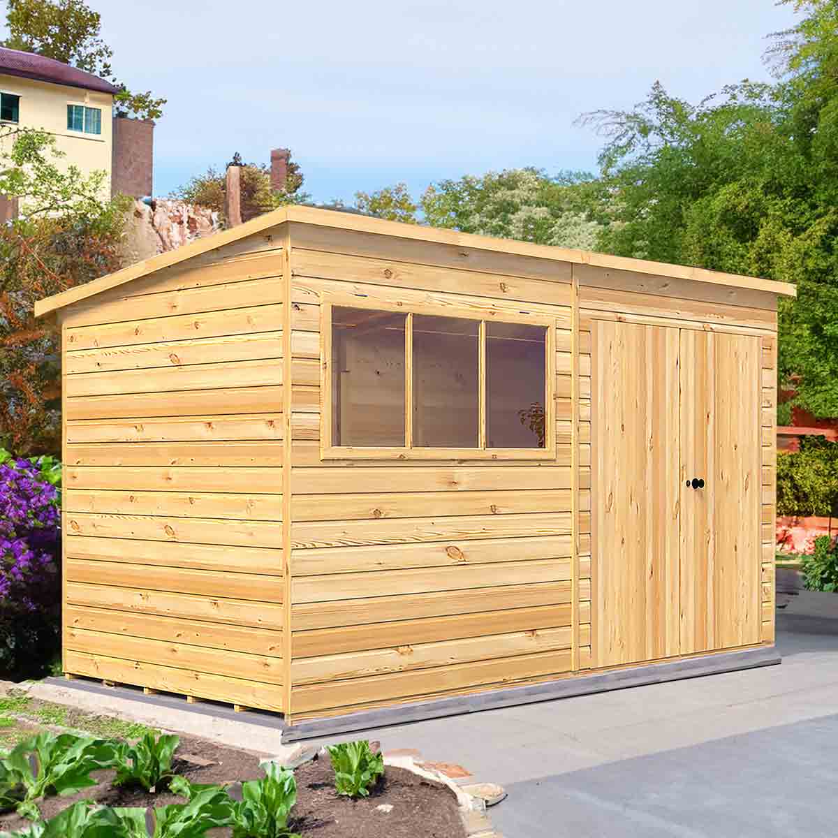 Shire Ranger Shed 12 ft x 6 ft Including Base & Assembly – anydaydirect