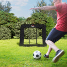 HOMCOM Football Training Net Target Goal, with Adjustable Angles - Black - anydaydirect