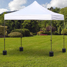 Outsunny Sand Fillable Set of 4 PCs Gazebo Tent Sand  Leg Weights Marquee Party Tent Canopy Accessory - anydaydirect