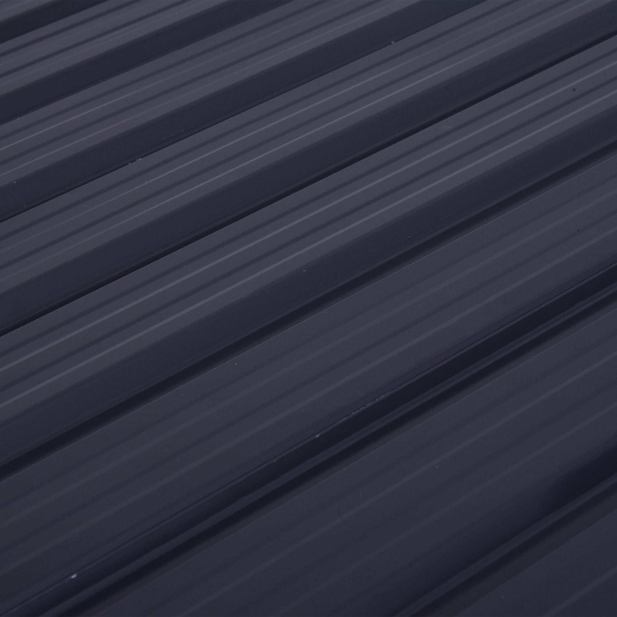 Outsunny 5ft x 3ft Garden 2-Bin Corrugated Steel Rubbish Storage Shed w/ Locking Doors Lid Outdoor Hygienic Dustbin Unit Garbage Trash Cover - anydaydirect