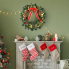 HOMCOM Christmas Door Wreath, 60 cm Diameter - anydaydirect