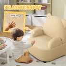 AIYAPLAY Kids Armchair, Bear Shaped Toddler Chair for Bedroom Playroom Living Room, Aged 18 Months to 3 Years - Khaki - anydaydirect