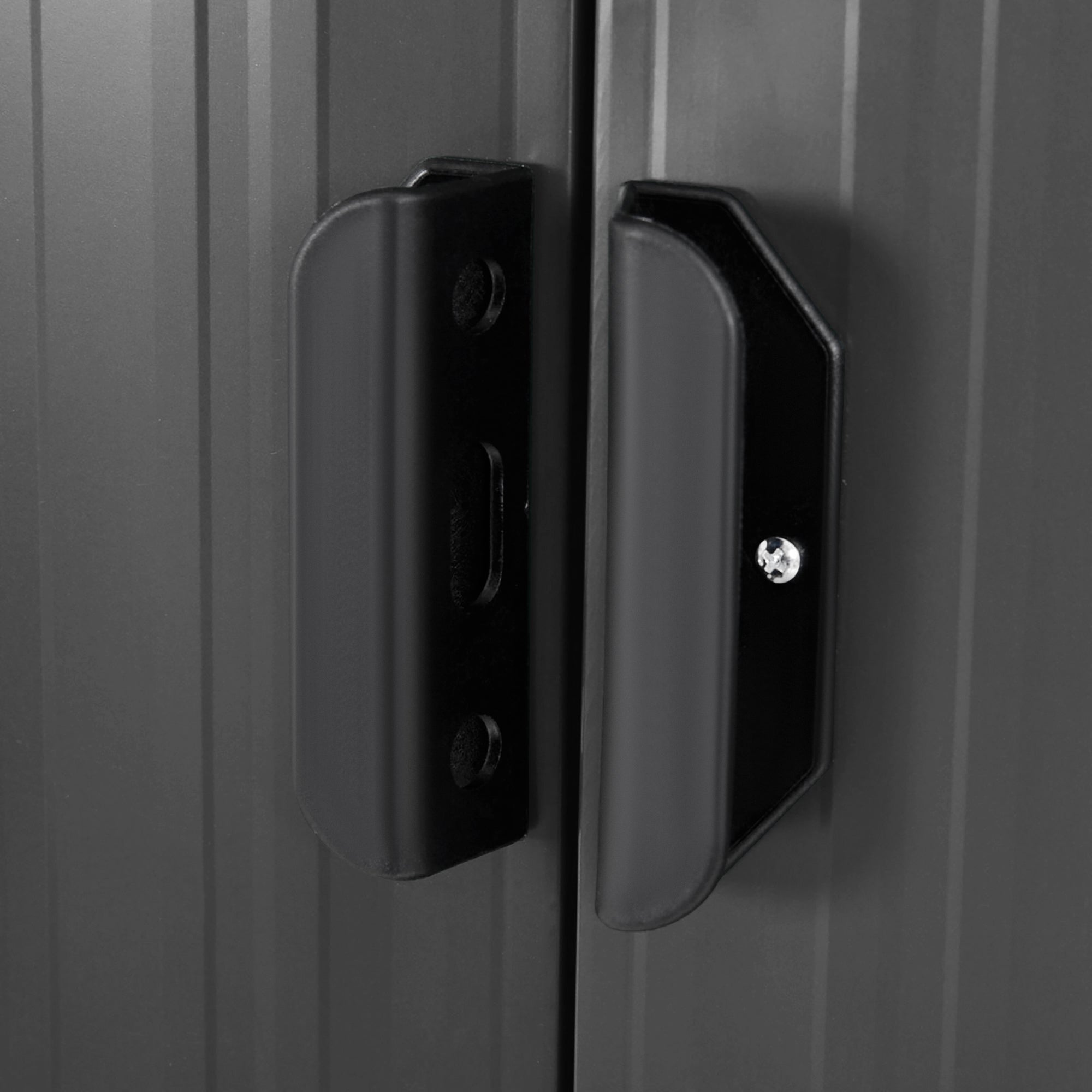 Outsunny 6.8 x 4.3ft Outdoor Garden Storage Shed, Tool Storage Box for Backyard, Patio and Lawn, Black - anydaydirect