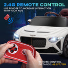Bentley Bacalar Licensed 12V Kids Electric Ride on Car w/ Remote Control, HOMCOM Powered Electric Car w/ Portable Battery Aged 3-5 - anydaydirect