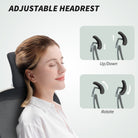 HOMCOM Executive Office Chair, Ergonomic Mesh High Back Desk Chair with Flip-up Armrest, Rotatable Headrest, Adjustable Lumbar Support for Home Study, Black - anydaydirect