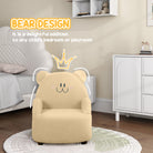 AIYAPLAY Kids Armchair, Bear Shaped Toddler Chair for Bedroom Playroom Living Room, Aged 18 Months to 3 Years - Khaki - anydaydirect