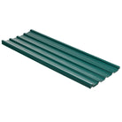 Outsunny Corrugated Roofing Sheets, Pack of 12, Galvanised Metal Roofing Sheets for Greenhouse, Garage, Storage Shed, Carport, 129 x 45cm, Green - anydaydirect