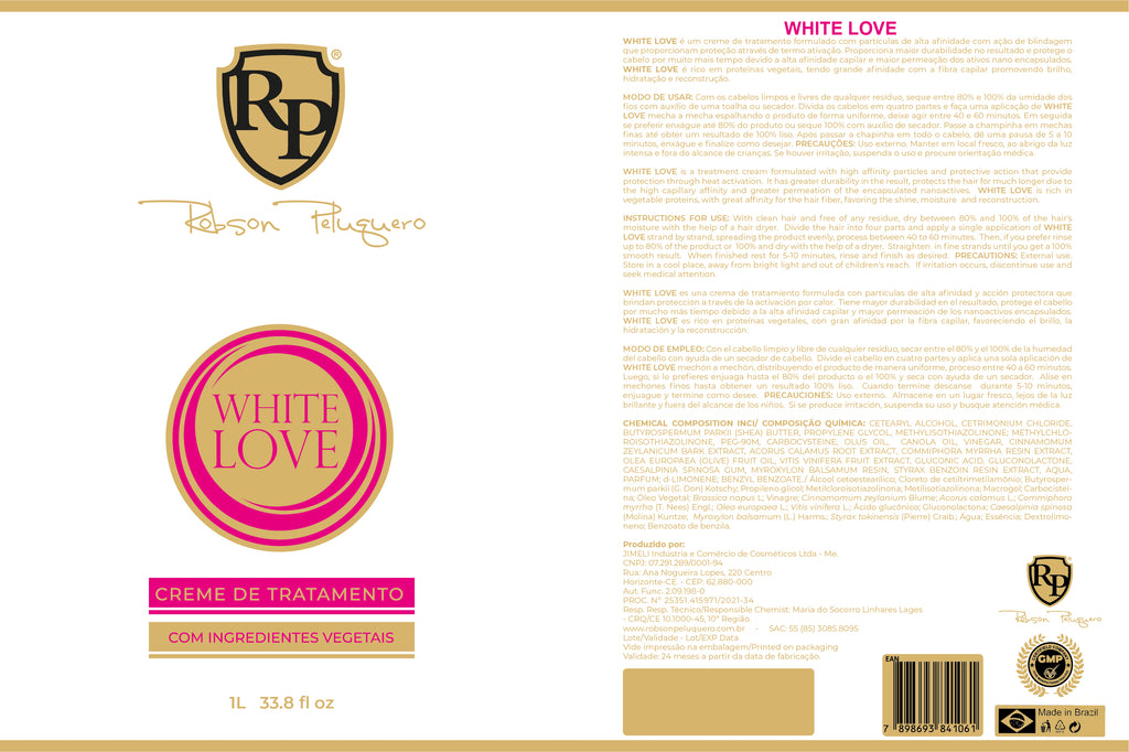 Robson Peluquero White Love Treatment 1L - anydaydirect