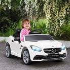 AIYAPLAY Mercedes Benz SLC 300 Licensed 12V Kids Electric Ride On Car w/ Parental Remote Two Motors Music Suspension Wheel for 3-6 Year - anydaydirect