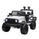 HOMCOM 12V Battery-powered 2 Motors Kids Electric Ride On Car Truck Off-road Toy w/ Parental Remote Control Horn Lights for 3-6 Years Old - anydaydirect