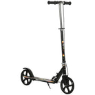 HOMCOM Kids Scooter, Toddler Foldable Kick Scooter with Adjustable Height Brake for Boys and Girls 7-14 Years, Black - anydaydirect