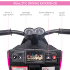 HOMCOM 6V Kids Electric Motorbike Ride On Toy w/ Music Headlights Safety Training Wheels for Girls Boy 2-4 Years Pink - anydaydirect