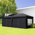 Outsunny 3 x 6m Pop-Up Gazebo, with Curtain Walls and Windows - Grey - anydaydirect