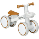AIYAPLAY Kids Balance Bike for 1-3 Years Old with Adjustable Seat, Silent Wheels, White - anydaydirect