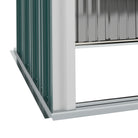 Outsunny Outdoor Storage Shed, Garden Metal Storage Shed w/ Single Door for Garden, Patio, Lawn, 5.3ft x 3.1ft, Green - anydaydirect