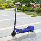HOMCOM Kids Folding Electric Bike Children E Scooter Ride on Toy 2x12V Recharge Battery 120W Adjustable Height Suitable for 7 - 14 yrs Blue - anydaydirect