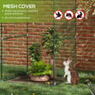 Outsunny 120 x 120cm Compact Plant Cage, with Netting - Green - anydaydirect