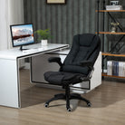 Vinsetto Ergonomic Office Chair Comfortable Desk Chair with Armrests Adjustable Height Reclining and Tilt Function Black - anydaydirect