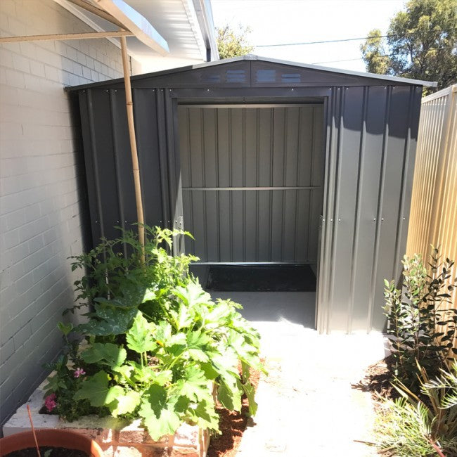 10x7ft Apex Metal Garden Shed - Durable & Rust-Resistant - anydaydirect