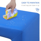 HOMCOM 2 In 1 Toddler Sofa Chair,  48 x 44 x 41 cm, for Game Relax Playroom, Blue - anydaydirect