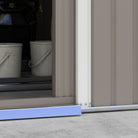 Outsunny 13 x 11ft Garden Metal Storage Shed Outdoor Storage Shed with Foundation Ventilation & Doors, Light Grey - anydaydirect